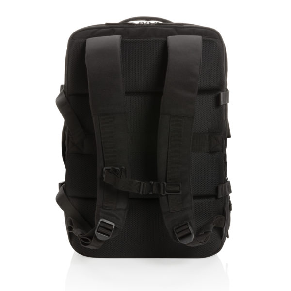 AWARE™ RPET 15.6' expandable weekend backpack, black - Swiss Peak